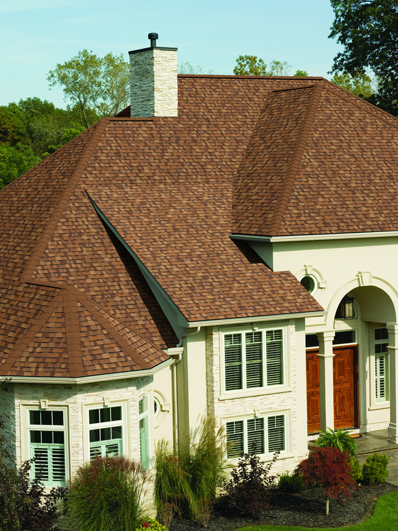 コンクリート ブラウンウッド アスファルトシングル 屋根材 オークリッジ・スーパー コンクリート ブラウンウッド アスファルトシングル 屋根材 オーク